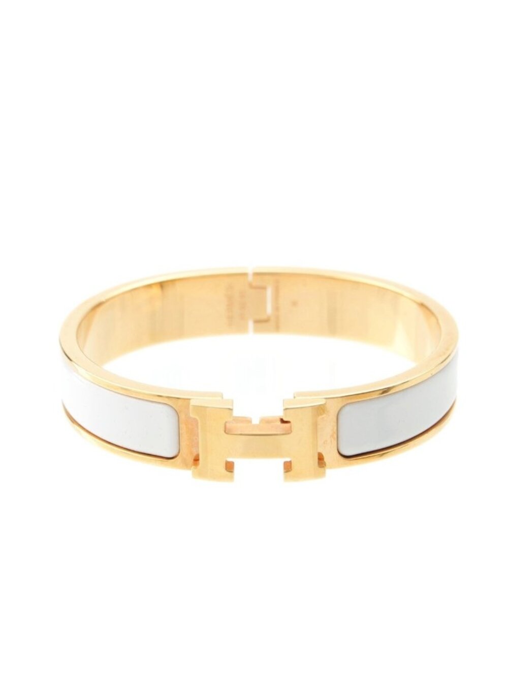 Hermes Click PM Bracelet White Gold
